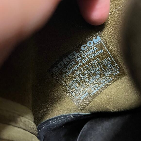 Sorel Women's Size 8 Joan of Arctic Wedge II Quarry Green Grey Black Booties - Picture 7 of 7